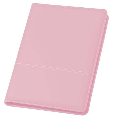 Konper Classic Padfolio/Junior Portfolio-Ordner, Business-A5-Ordner, Organizer, Notizblock für Männer und Frauen, 12,7 x 20,3 cm, Schreibblock im Lieferumfang enthalten, Hellrosa von Konper