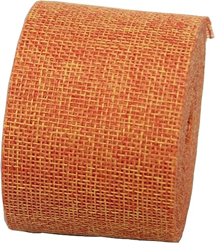 Konrunppy Dekoratives Juteband Hochzeitsdekoration, grobes Hanfband 10m x 5cm (Orange) von Konrunppy