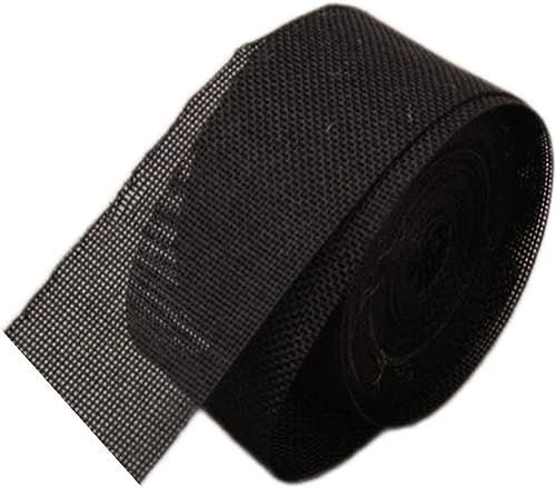 Konrunppy Dekoratives Juteband Hochzeitsdekoration, grobes Hanfband 10m x 5cm (Schwarz) von Konrunppy