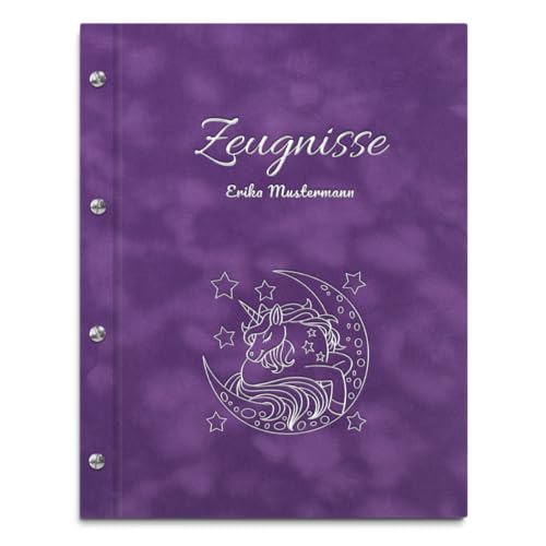 Personalisierbare Zeugnismappe in violetter Samtoptik mit eigenem Namen und Motiv - inkl. 12 Sichthüllen - Silberner Aufdruck mit individuellem Motiv selbst gestalten Personalisierbare Zeugnismappe in violetter Samtoptik mit eigenem Namen und Motiv - inkl. 12 Sichthüllen - Silberner Aufdruck mit individuellem Motiv selbst gestalten von Kopierladen Karnath GmbH