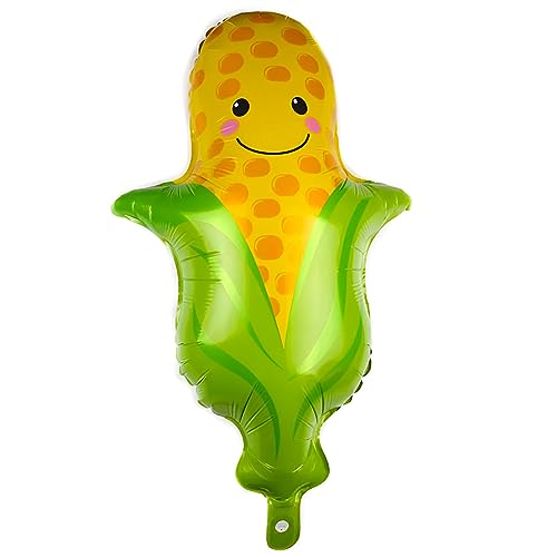 Folienballon Food, Maiskolben Design, ca. 48 * 70,5 cm, Ideal für Kindergeburtstage, Themenpartys, Sommerfeste, Grillpartys und Erntedankfeste von Kopper-24