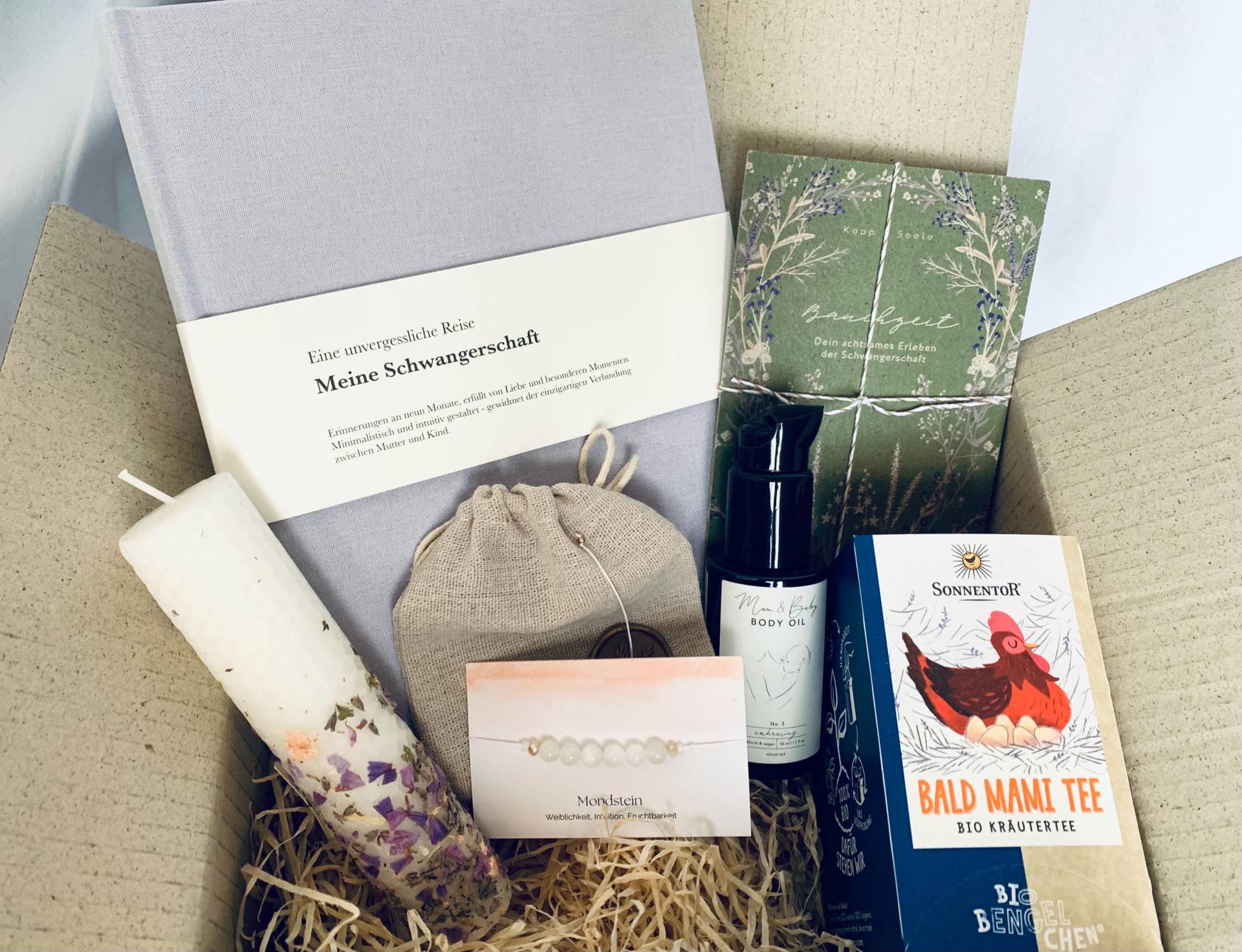 Achtsame Schwangerschaft L Geschenkbox Für Werdende Mamas, Geschenk Schwanger, Mutterschutz von KoppundSeele