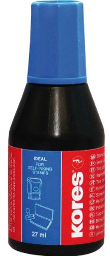 Kores SF71308 Stempelfarbe, Inhalt: 27 ml, blau von Kores