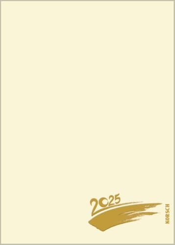 Foto-Malen-Basteln Bastelkalender A5 chamois 2025: Fotokalender zum Selbstgestalten. Aufstellbarer do-it-yourself Kalender mit festem Fotokarton und edler Folienprägung von Korsch Verlag