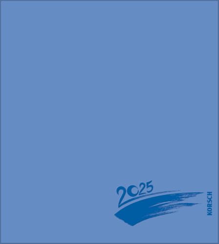 Foto-Malen-Basteln Bastelkalender blau 2025: Fotokalender zum Selbstgestalten. Do-it-yourself Kalender mit festem Fotokarton. Edle Folienprägung. Format: 21,5 x 24 cm von Korsch Verlag