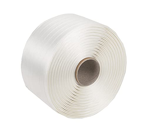 1 Rolle 16mm Polyester Umreifungsband | 850mtr | Zugfestigkeit: 450KG | Kerndurchmesser: 76mm. (031.0201) von Kortpack