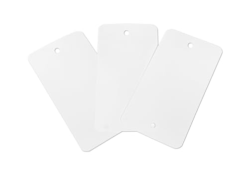 Kortpack - PVC-Etiketten 65 mm x 120 mm – 1000 Stück weiß von Kortpack