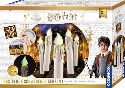 Kosmos 604646 Harry Potter Schwebende Kerzen - Zauberhaftes Bastelset für Kinder ab 8 Jahren, Nachtleuchtend, Tolles Harry Potter Geschenk von Kosmos