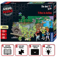 KOSMOS Krimi-Puzzle: Die drei ??? Kids - T-Rex in Action Geschicklichkeitsspiel von Kosmos