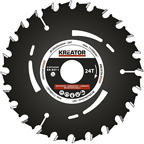 Kreator KRT020306 Pistensäge, Holz, 120 mm, 24D von KREATOR