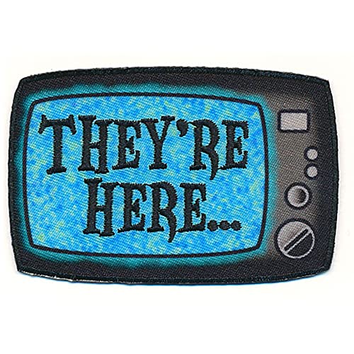 Kreepsville 666 They're Here TV Scary Horror Movie Blue Embroidered Patch von Kreepsville