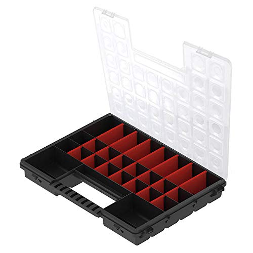 KREHER SORTIERBOX Sortierkasten Sortimentskasten Sortierkiste Organizer (L (38,5 x 28,3 x 5cm)) von Kreher