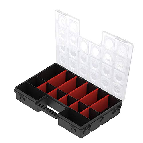 KREHER SORTIERBOX Sortierkasten Sortimentskasten Sortierkiste Organizer (M (28,4 x 19,2 x 5cm)) von Kreher