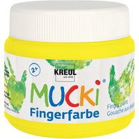 MUCKI Fingerfarbe, 150 ml - Quietsch-Gelb von Kreul Kinder