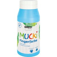 MUCKI Fingerfarbe, 750 ml - Hellblau von Blau