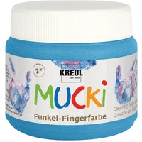 MUCKI Funkel-Fingerfarbe - Diamanten-Blau von Kreul Kinder