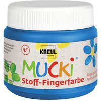 MUCKI Stoff-Fingerfarbe, 150 ml - Blau von Kreul Kinder