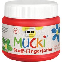 MUCKI Stoff-Fingerfarbe, 150 ml - Rot von Kreul Kinder