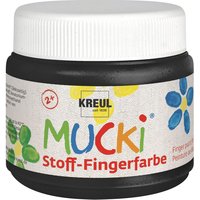 MUCKI Stoff-Fingerfarbe, 150 ml - Schwarz von Kreul Kinder