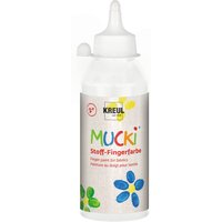 MUCKI Stoff-Fingerfarbe, 250 ml - Weiß von Kreul Kinder