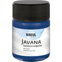 KREUL Javana Seidenmalfarbe, 50 ml - Nachtblau von Blau