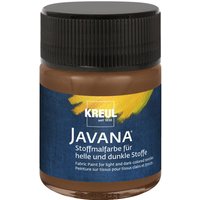 KREUL Javana Stoffmalfarbe, 50 ml - Rehbraun von Braun