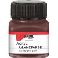 KREUL Acryl Glanzfarbe, 20 ml - Dunkelbraun von Kreul Kreative