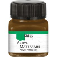 KREUL Acryl Mattfarbe, 20 ml - Dunkelbraun von Kreul Kreative