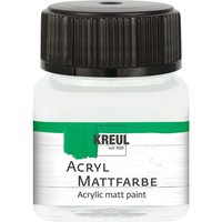 KREUL Acryl Mattfarbe, 20 ml - Pastell-Weiß von Kreul Kreative