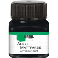 KREUL Acryl Mattfarbe, 20 ml - Schwarz von Kreul Kreative