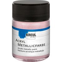 KREUL Acryl Metallicfarbe, 50 ml - Roségold von Gold