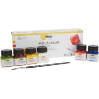 KREUL Holzlasur "Basis-Set", 6 Farben à 20 ml von Multi