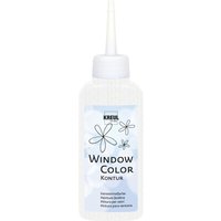 KREUL Window Color Konturenfarbe, 80 ml - Reinweiß von Weiß