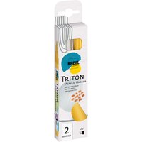 KREUL Triton Acrylic Marker "edge", 2er-Set, Silber & Gold von Multi