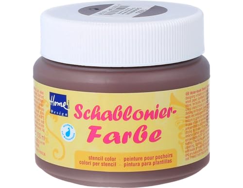 Home Design 74323 - Schablonierfarbe Schokobraun 150 ml von Kreul