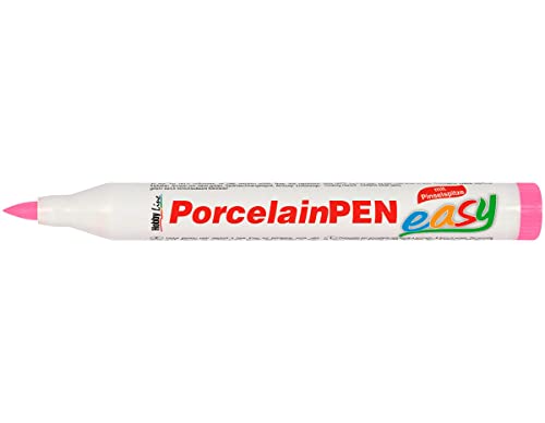 KREUL 16309 - Porcelain Marker medium Pink - Für Kinder entwickelter Porzellanmalstift, ohne Schütteln und Pumpen sofort los malen von Kreul