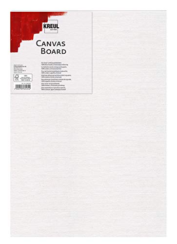 KREUL 601015 - Canvas Board, ca. 10 x 15 cm groß, Malkarton für Acryl- und Gouachefarben, mit Leinwand kaschiert, ideal für Einsteiger KREUL 601015 - Canvas Board, ca. 10 x 15 cm groß, Malkarton für Acryl- und Gouachefarben, mit Leinwand kaschiert, ideal für Einsteiger von Kreul