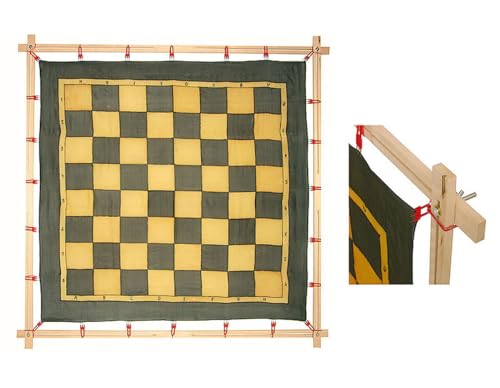 KREUL 810265 - Javana Spannrahmen, Leistenlänge ca. 106 cm, maximale Spannfläche ca. 90 x 90 cm, ausklappbar, zum flexiblen Aufspannen von Seide und Textilien von Kreul