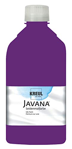 KREUL 8105-1LTR - Javana Seidenmalfarbe 1 l Flasche, violett, hochpigmentierte und brillante Farbe auf Wasserbasis, mit fließend flüssigem Charakter, dringt tief in die Fasern ein KREUL 8105-1LTR - Javana Seidenmalfarbe 1 l Flasche, violett, hochpigmentierte und brillante Farbe auf Wasserbasis, mit fließend flüssigem Charakter, dringt tief in die Fasern ein von Kreul