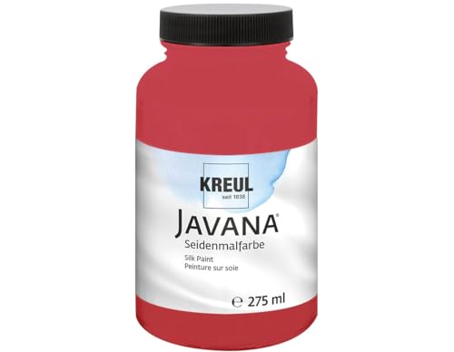 KREUL 8129-275 - Javana Seidenmalfarbe 275 ml, orchidee, hochpigmentierte und brillante Farbe auf Wasserbasis, mit fließend flüssigem Charakter, dringt tief in die Fasern ein von Kreul