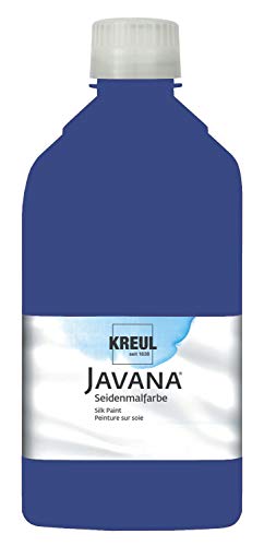 KREUL 8195-1LTR - Javana Seidenmalfarbe 1 l Flasche, lapisblau, hochpigmentierte und brillante Farbe auf Wasserbasis, mit fließend flüssigem Charakter, dringt tief in die Fasern ein KREUL 8195-1LTR - Javana Seidenmalfarbe 1 l Flasche, lapisblau, hochpigmentierte und brillante Farbe auf Wasserbasis, mit fließend flüssigem Charakter, dringt tief in die Fasern ein von Kreul