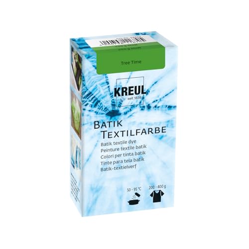 KREUL 98532 - Batik-Textilfarbe Tree Time, 70 g, Farbpulver zum Batiken und Färben von Textilien von Kreul