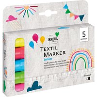 KREUL Textil Marker medium "Junior", 5er-Set von Kreul