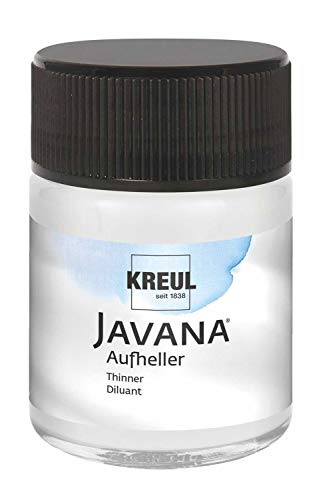 Kreul 81551 - Javana Aufheller im 50 ml Glas, Malhilfsmittel zum Aufhellen der Javana Seidenmalfarben Mehrfarbig von Kreul