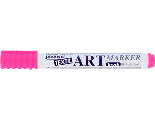 Kreul 90606 - Javana Textil Artmarker, pink, mit universell einsetzbarer Pinselspitze ca. 1 - 3 mm, brillanter Stoffmalstift für helle Stoffe Kreul 90606 - Javana Textil Artmarker, pink, mit universell einsetzbarer Pinselspitze ca. 1 - 3 mm, brillanter Stoffmalstift für helle Stoffe von Kreul
