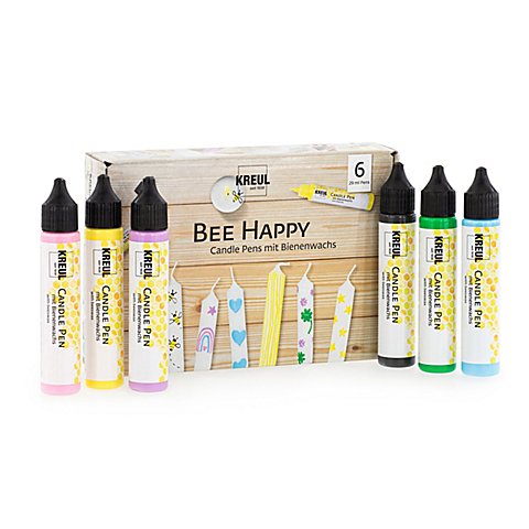 Kreul "Bee Happy" Candle Pens, 6x 29 ml von Kreul