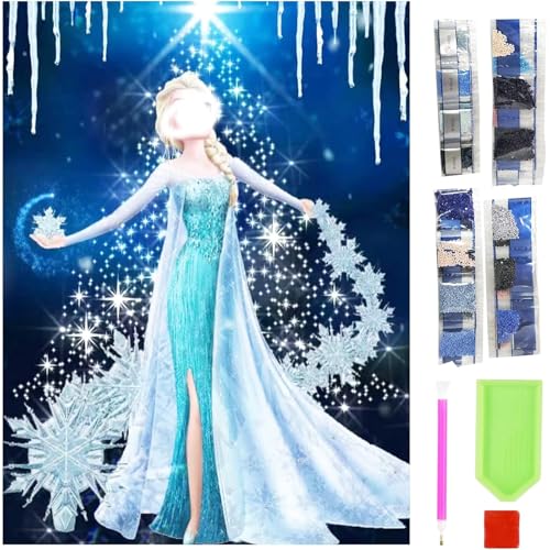 Krilucly Cartoon 5D Diamond Painting Kinder, Diamant Painting Bilder für Kinder mit DIY Werkzeugen, Full Drill Cross Stitch Embroidery Kits für Kinder und Anfänger, für Wohnzimmer Schlafzimmer von Krilucly