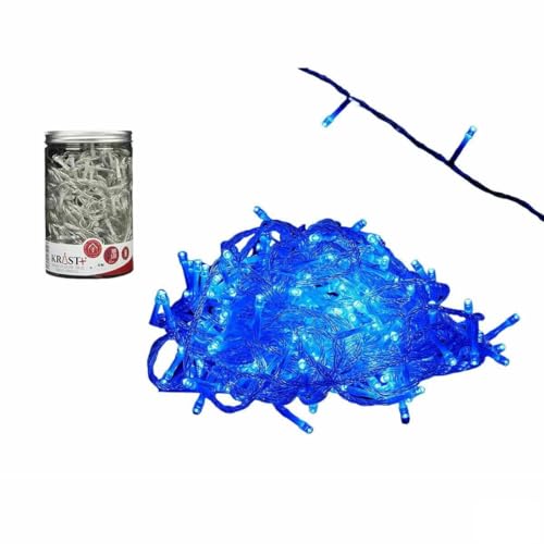 Krist+ LED-Lichterkette, blau, 14,4 m, transparent, 6 W (6 Stück) von Krist+