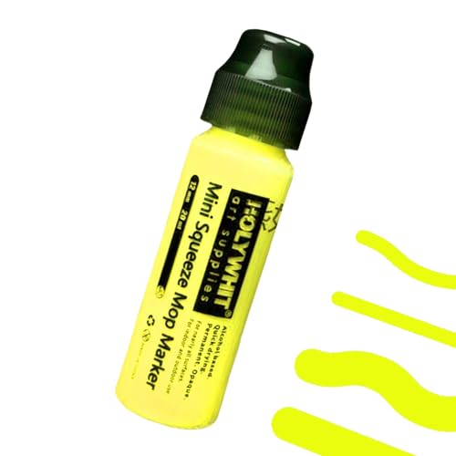 Krujecnt Mopp-Graffiti-Marker, Graffiti-Farbstifte | 12 mm/20 ml Acryl-Farbmarker mit Keilspitze - Nachfüllbarer, schnell trocknender fluoreszierender Signaturstift, Graffiti-Zubehör für Metall, Glas von Krujecnt