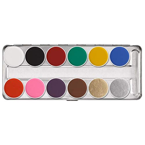 kryolan Aquacolor Palette 12 Farben von Kryolan